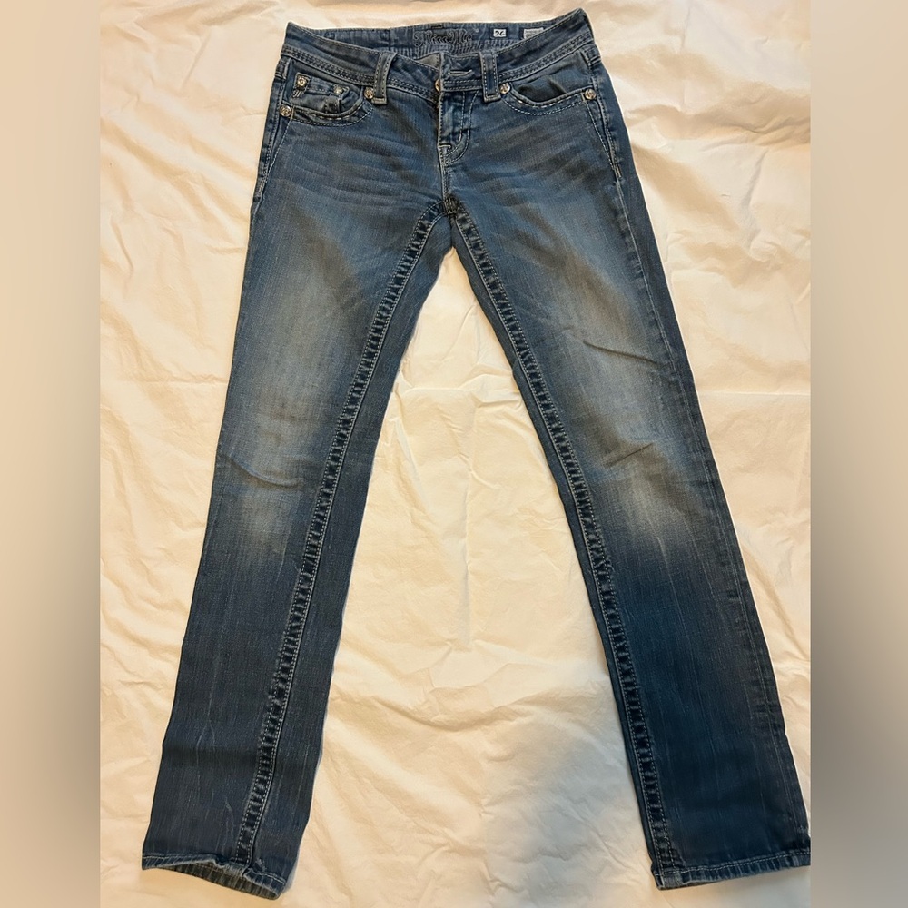 Miss Me Blue Straight Leg Jeans